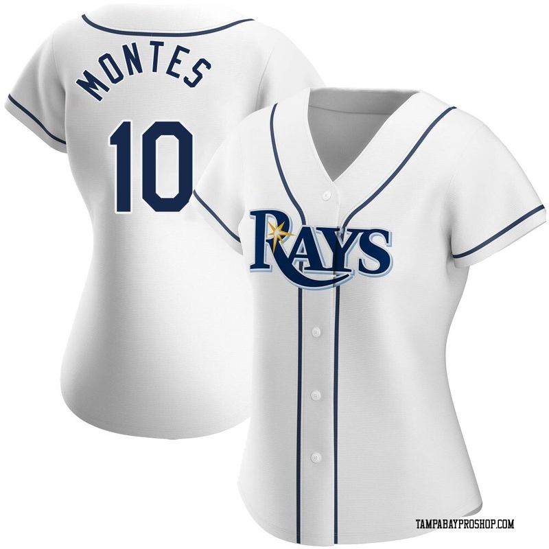 Coco Montes Women's Tampa Bay Rays Home Jersey - White Authentic