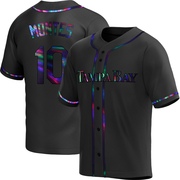 Coco Montes Youth Tampa Bay Rays Alternate Jersey - Black Holographic Replica