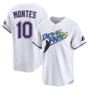 Coco Montes Youth Tampa Bay Rays Throwback Cooperstown Jersey - White Limited