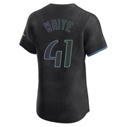 Colby White Men's Tampa Bay Rays 2024 City Connect Jersey - Charcoal Elite