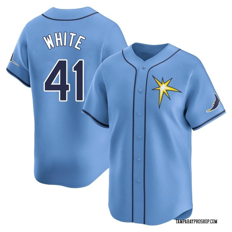 Colby White Men's Tampa Bay Rays Alternate Jersey - Light Blue Limited