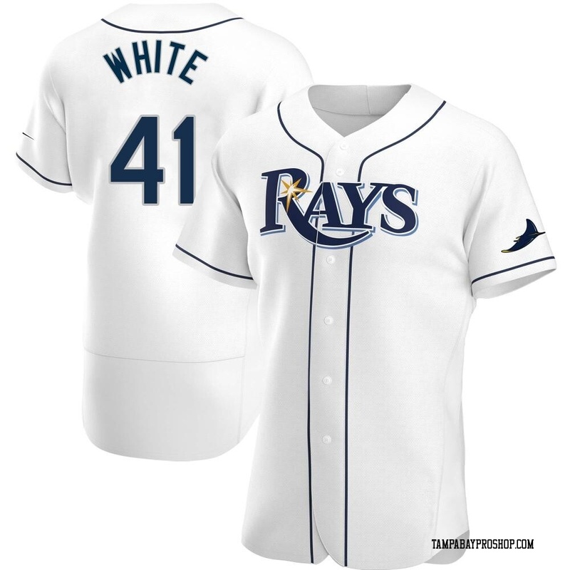 Colby White Men's Tampa Bay Rays Home Jersey - White Authentic