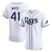Colby White Men's Tampa Bay Rays Home Jersey - White Elite