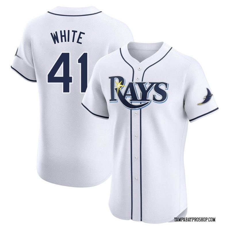 Colby White Men's Tampa Bay Rays Home Jersey - White Elite