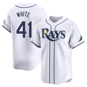 Colby White Men's Tampa Bay Rays Home Jersey - White Limited