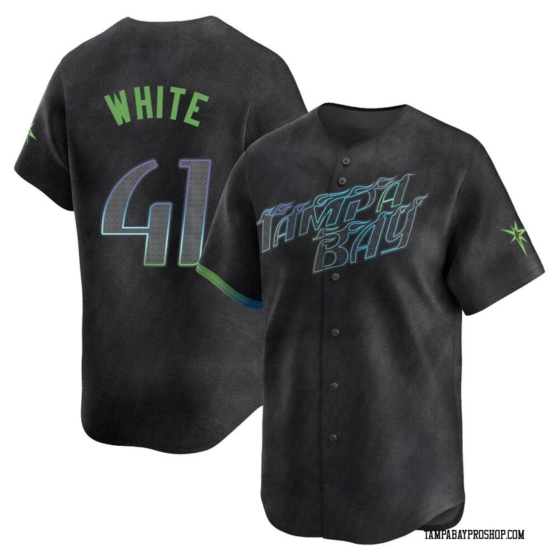 Colby White Youth Tampa Bay Rays 2024 City Connect Jersey - Charcoal Limited