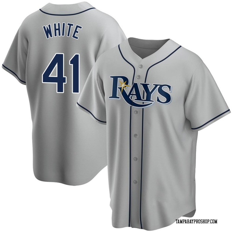 Colby White Youth Tampa Bay Rays Road Jersey - Gray Replica