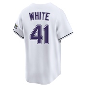Colby White Youth Tampa Bay Rays Throwback Cooperstown Jersey - White Limited