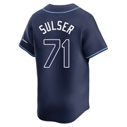 Cole Sulser Men's Tampa Bay Rays Away Jersey - Navy Limited