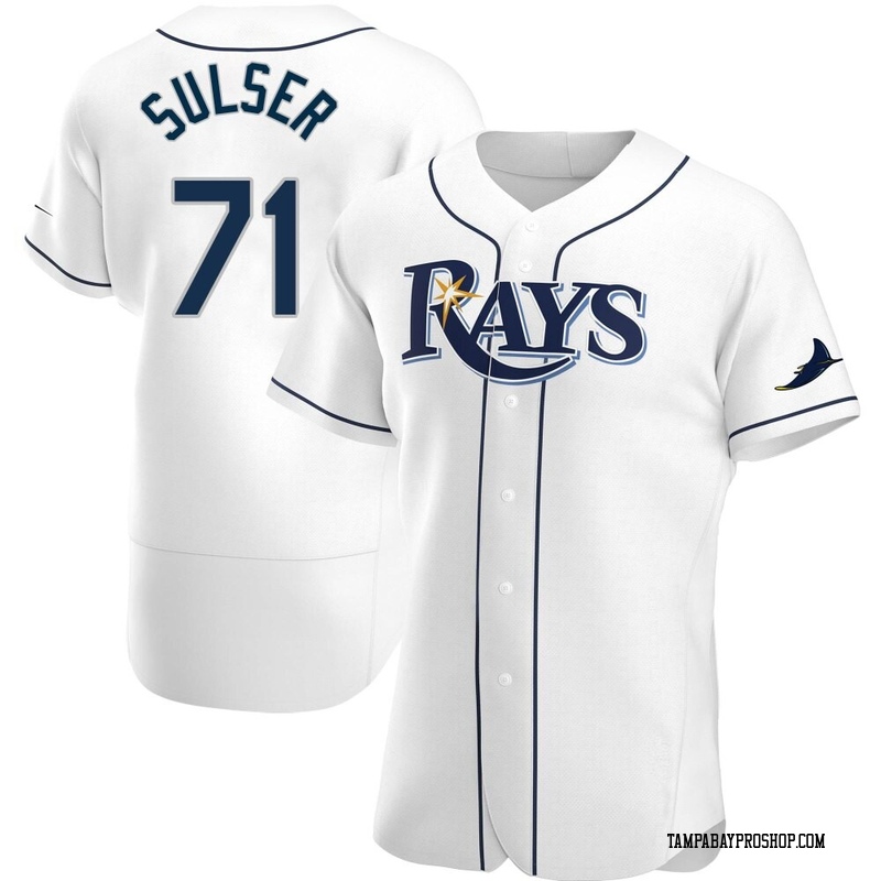 Cole Sulser Men's Tampa Bay Rays Home Jersey - White Authentic