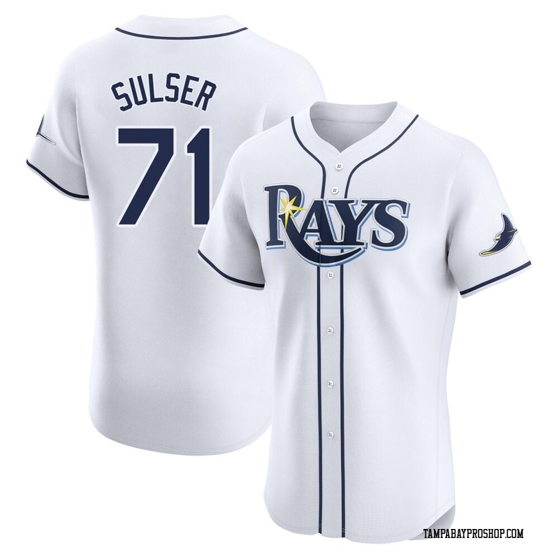 Cole Sulser Men's Tampa Bay Rays Home Jersey - White Elite