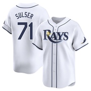 Cole Sulser Men's Tampa Bay Rays Home Jersey - White Limited
