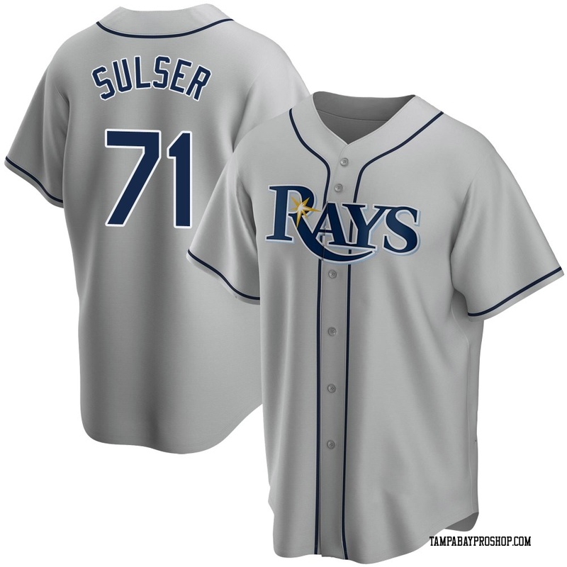 Cole Sulser Men's Tampa Bay Rays Road Jersey - Gray Replica