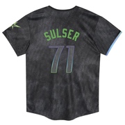 Cole Sulser Toddler Tampa Bay Rays 2024 City Connect Jersey - Charcoal Limited