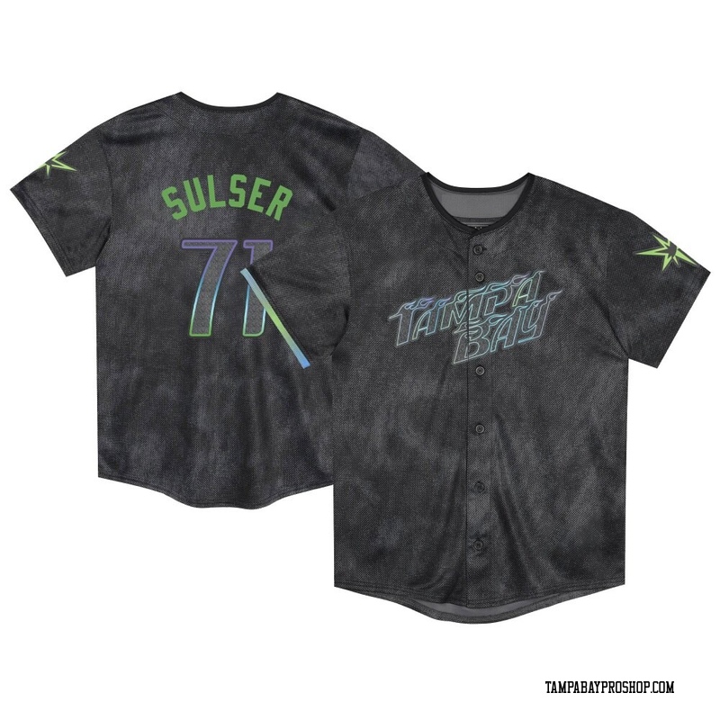 Cole Sulser Toddler Tampa Bay Rays 2024 City Connect Jersey - Charcoal Limited