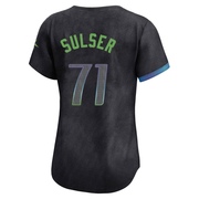 Cole Sulser Women's Tampa Bay Rays 2024 City Connect Jersey - Charcoal Limited