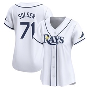 Cole Sulser Women's Tampa Bay Rays Home Jersey - White Limited