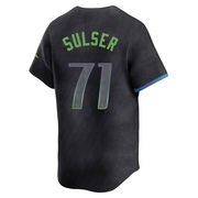 Cole Sulser Youth Tampa Bay Rays 2024 City Connect Jersey - Charcoal Limited