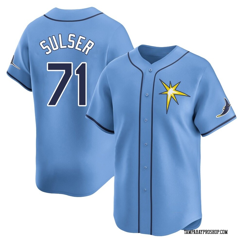 Cole Sulser Youth Tampa Bay Rays Alternate Jersey - Light Blue Limited