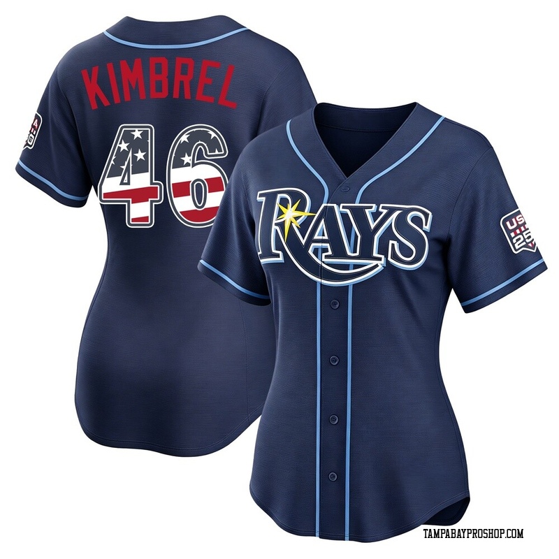 Craig Kimbrel Women's Tampa Bay Rays USA 250 Fourth Of July Road Stadium Jersey - Navy Limited