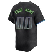 Custom Youth Tampa Bay Rays 2024 City Connect Jersey - Charcoal Limited