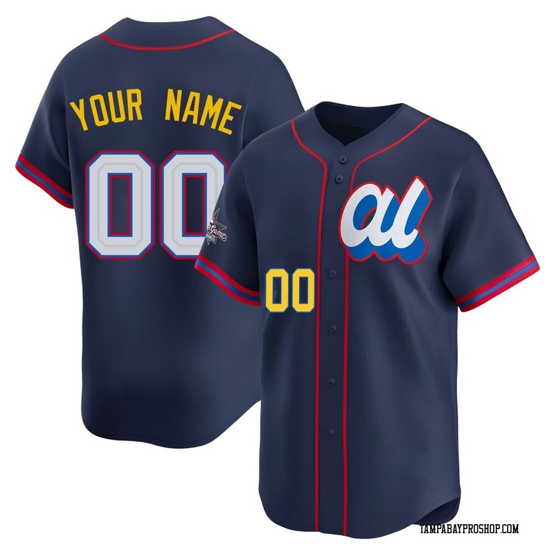 Custom Youth Tampa Bay Rays American League 2025 All-Star Edition Jersey - Navy Limited