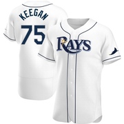 Dominic Keegan Men's Tampa Bay Rays Home Jersey - White Authentic