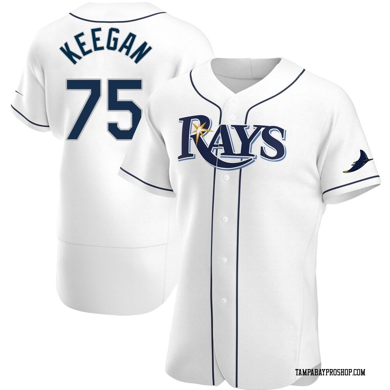 Dominic Keegan Men's Tampa Bay Rays Home Jersey - White Authentic