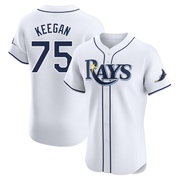 Dominic Keegan Men's Tampa Bay Rays Home Jersey - White Elite