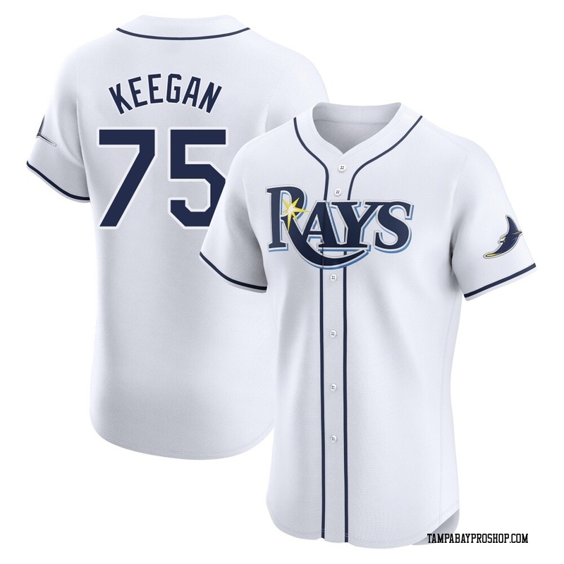 Dominic Keegan Men's Tampa Bay Rays Home Jersey - White Elite