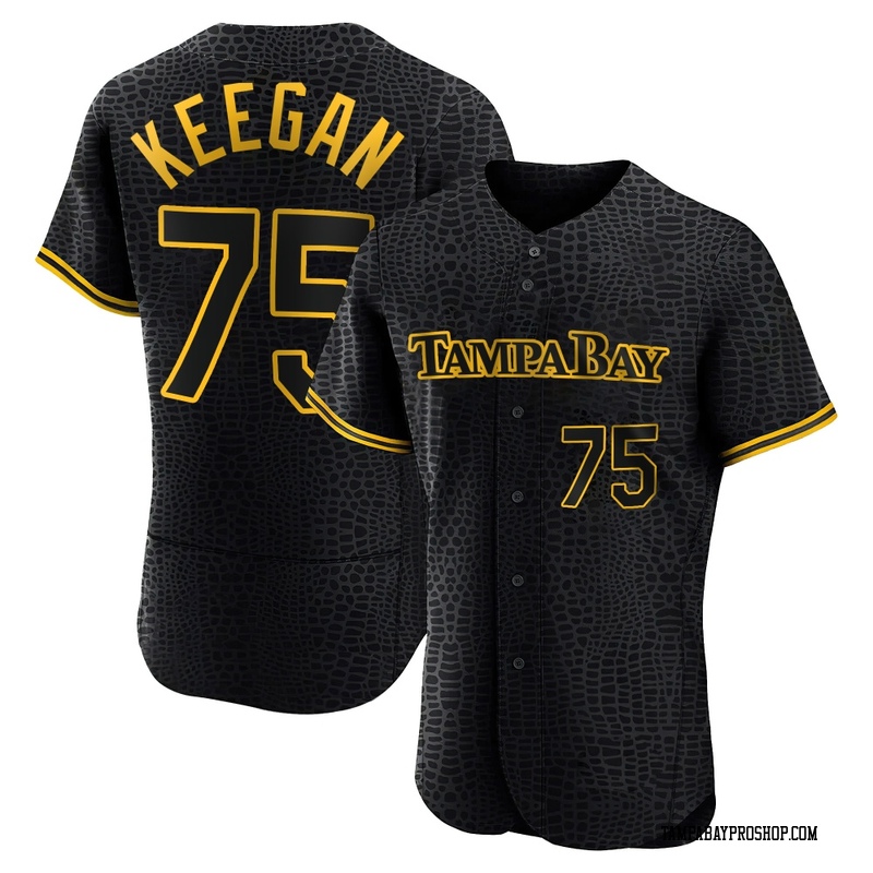 Dominic Keegan Men's Tampa Bay Rays Snake Skin City Jersey - Black Authentic