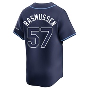 Drew Rasmussen Men's Tampa Bay Rays Away Jersey - Navy Limited