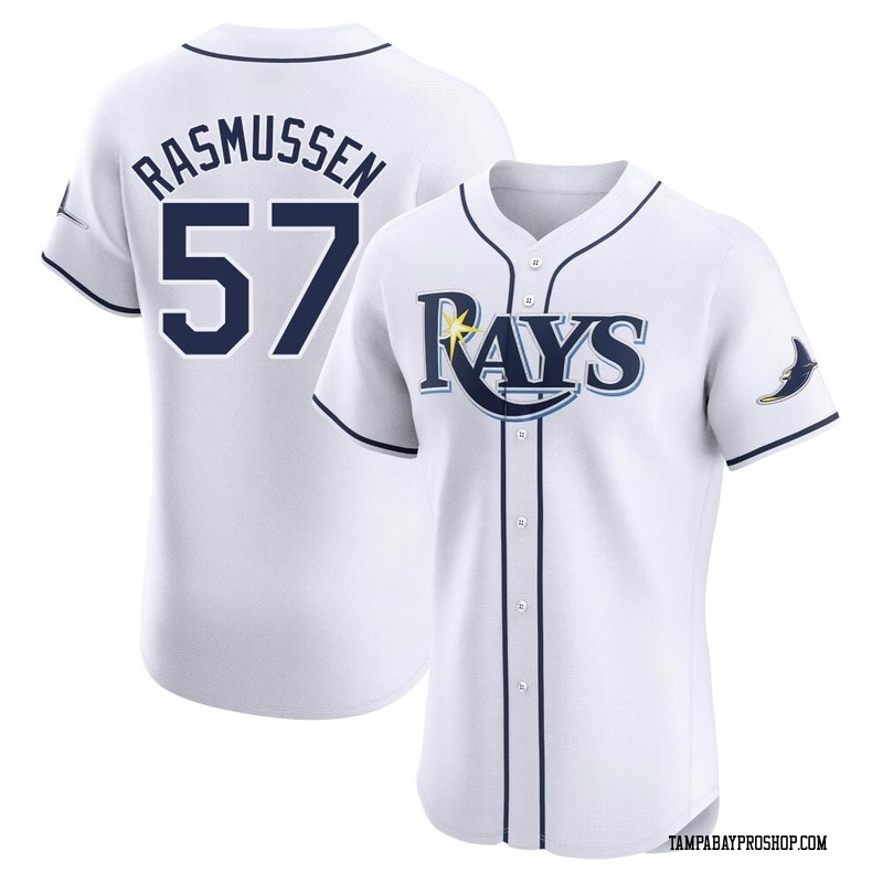 Drew Rasmussen Men's Tampa Bay Rays Home Jersey - White Elite