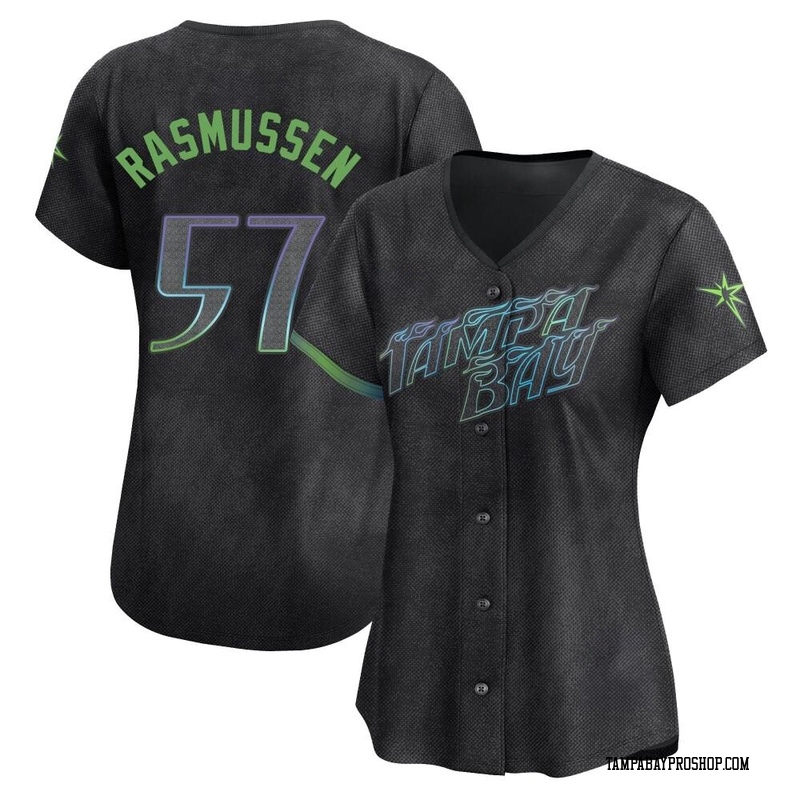 Drew Rasmussen Women's Tampa Bay Rays 2024 City Connect Jersey - Charcoal Limited