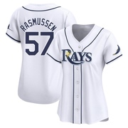 Drew Rasmussen Women's Tampa Bay Rays Home Jersey - White Limited