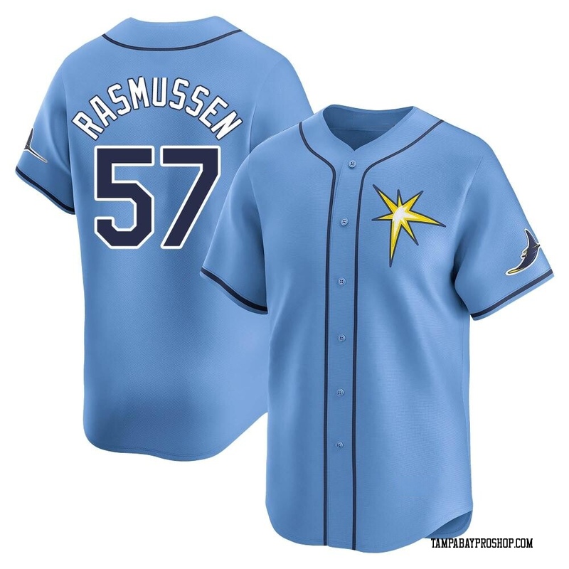 Drew Rasmussen Youth Tampa Bay Rays Alternate Jersey - Light Blue Limited