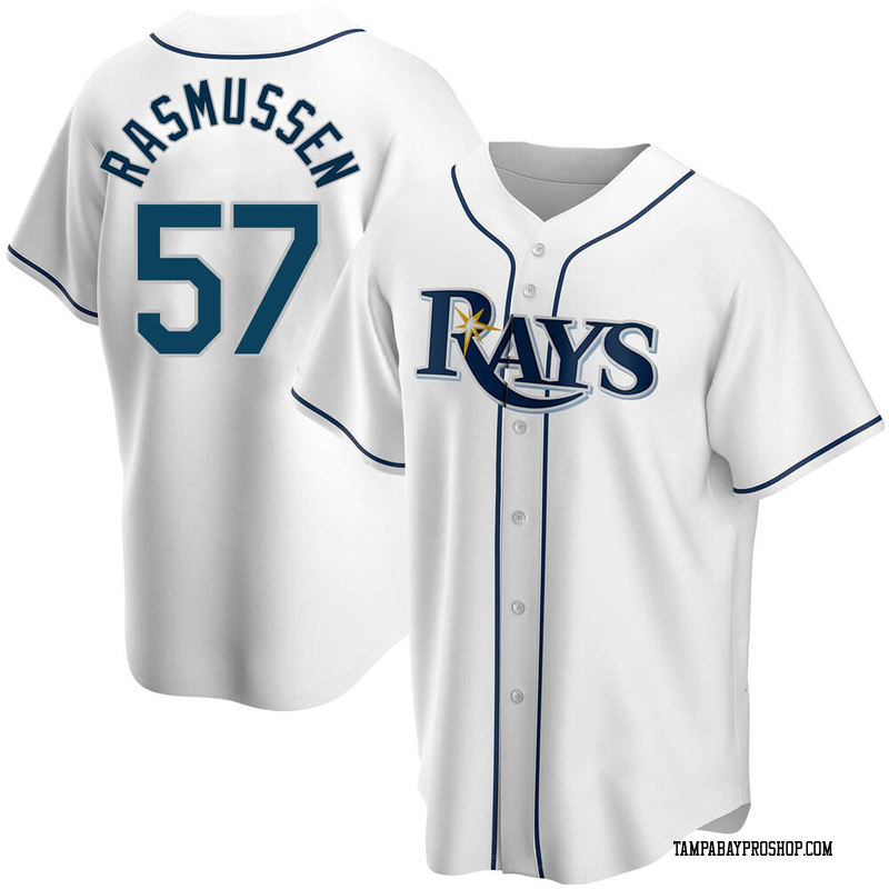 Drew Rasmussen Youth Tampa Bay Rays Home Jersey - White Replica