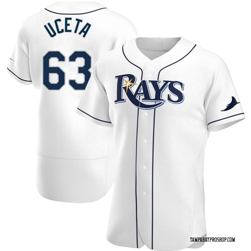 Edwin Uceta Men's Tampa Bay Rays Home Jersey - White Authentic