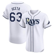 Edwin Uceta Men's Tampa Bay Rays Home Jersey - White Elite