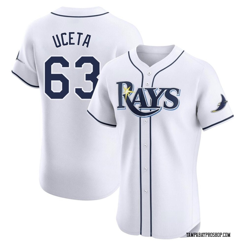 Edwin Uceta Men's Tampa Bay Rays Home Jersey - White Elite
