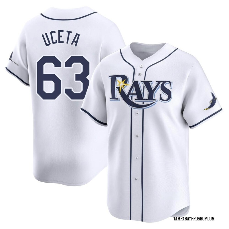 Edwin Uceta Men's Tampa Bay Rays Home Jersey - White Limited