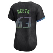 Edwin Uceta Women's Tampa Bay Rays 2024 City Connect Jersey - Charcoal Limited