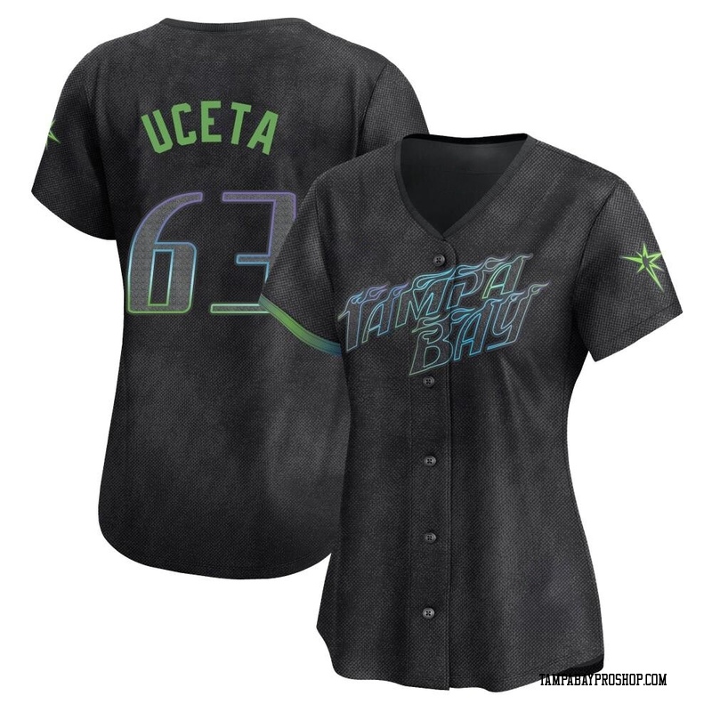 Edwin Uceta Women's Tampa Bay Rays 2024 City Connect Jersey - Charcoal Limited