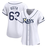 Edwin Uceta Women's Tampa Bay Rays Home Jersey - White Limited