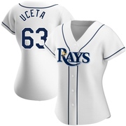 Edwin Uceta Women's Tampa Bay Rays Home Jersey - White Replica