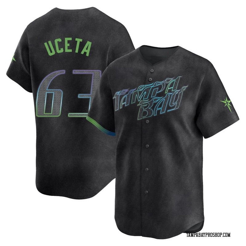 Edwin Uceta Youth Tampa Bay Rays 2024 City Connect Jersey - Charcoal Limited