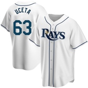 Edwin Uceta Youth Tampa Bay Rays Home Jersey - White Replica