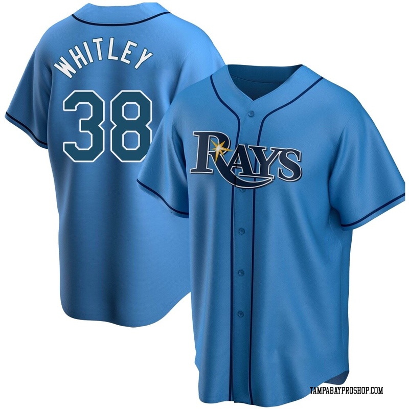 Forrest Whitley Men's Tampa Bay Rays Alternate Jersey - Light Blue Replica