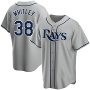 Forrest Whitley Men's Tampa Bay Rays Road Jersey - Gray Replica