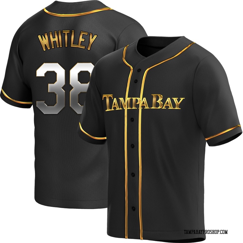 Forrest Whitley Youth Tampa Bay Rays Alternate Jersey - Black Golden Replica